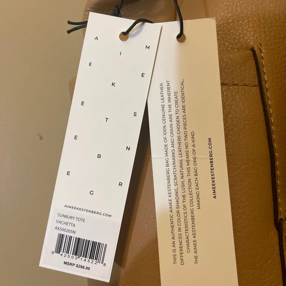 COPY - Aimee Kestenberg Leather Sunbury Tote Vachetta NWT - Picture 7 of 7